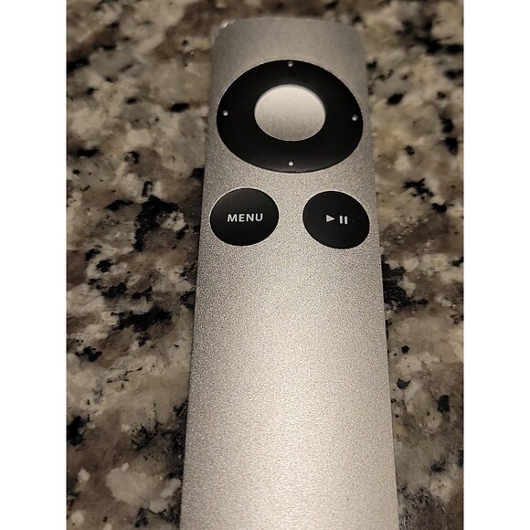 Genuine Apple TV Remote Control A1294 Apple TV 1st 2nd And 3rd Generation Silver - Picture 3 of 3